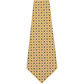 Geometrical Silk Bespoke Tie Honey