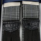 Checked Wool Braces