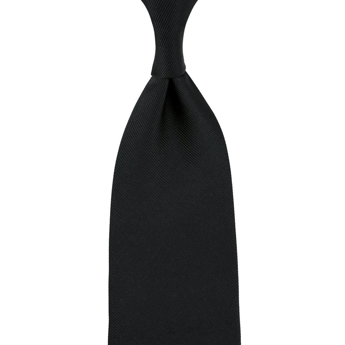Plain Japanese Jacquard Silk Tie Hand Rolled