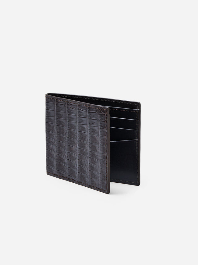 Cigar Genuine Crocodile Wallet | Lifestyle | J.McLaughlin