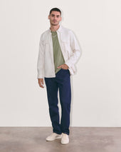 The Premium-Weight Crew | Uniform | Heather Sage Green