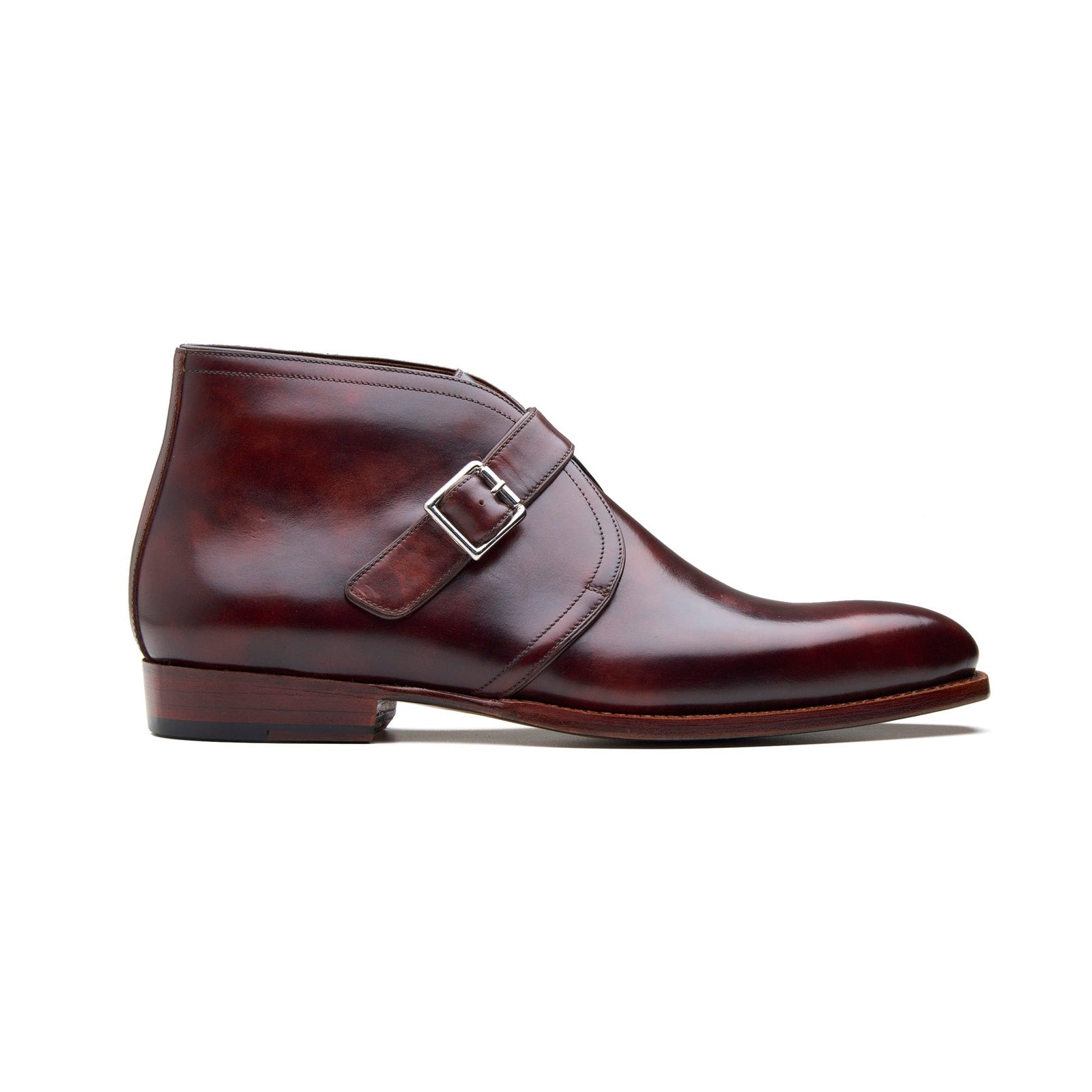 Veyron Single Monk Chukka Boot Chestnut Museum Calf New Age