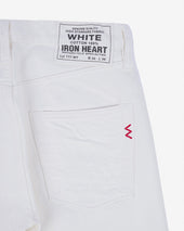 13.5oz Denim Slim Tapered Cut Jeans - White