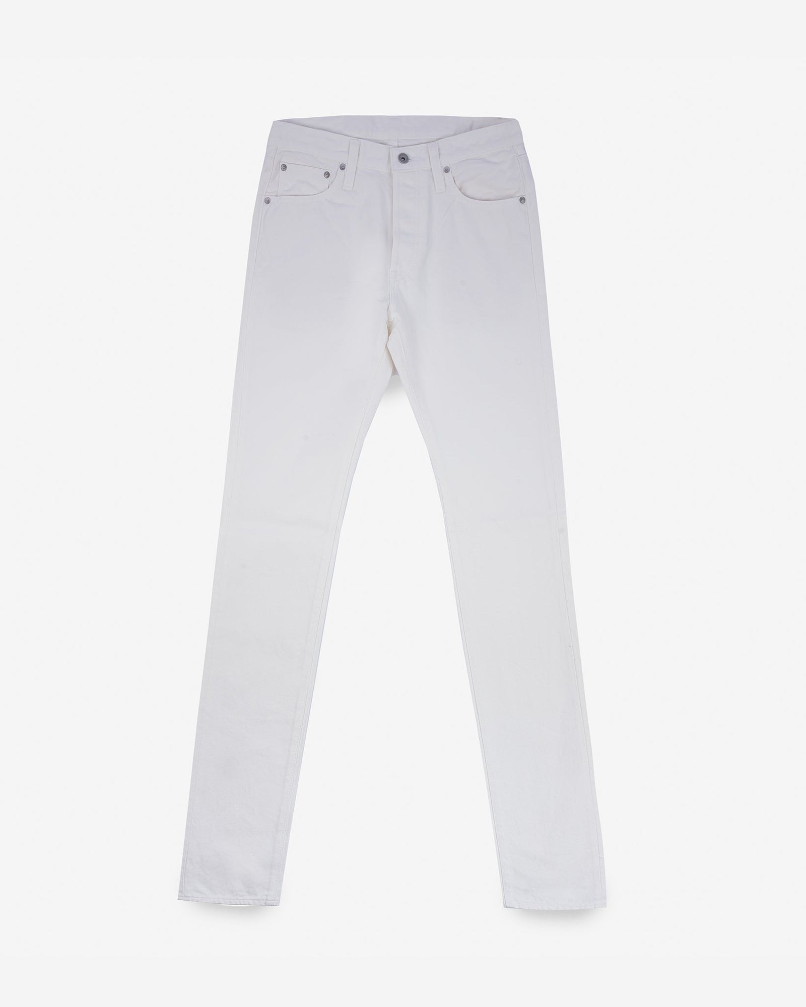 13.5oz Denim Slim Tapered Cut Jeans - White