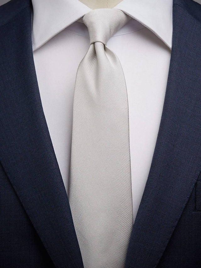 Silver Tie Plain