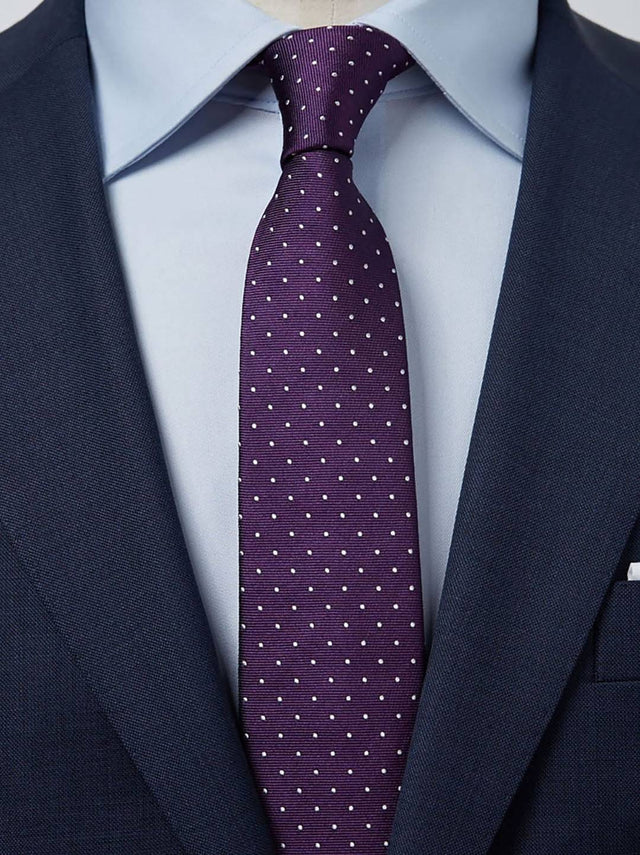 Dark Purple Tie Dot