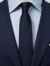 Blue & Red Tie Dot