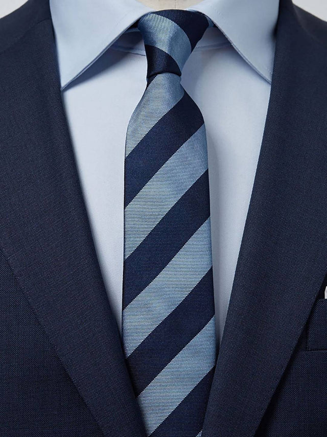 Blue & Light Blue Tie Club