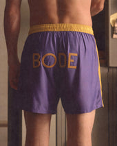 Satin Field Shorts - Purple