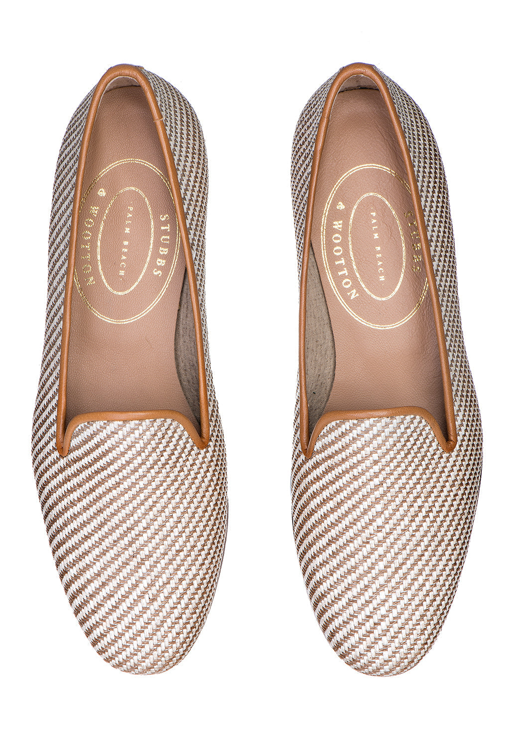 Straw Cream Raffia Slipper (Men)