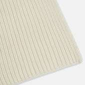 Rib Knit Cashmere Scarf
