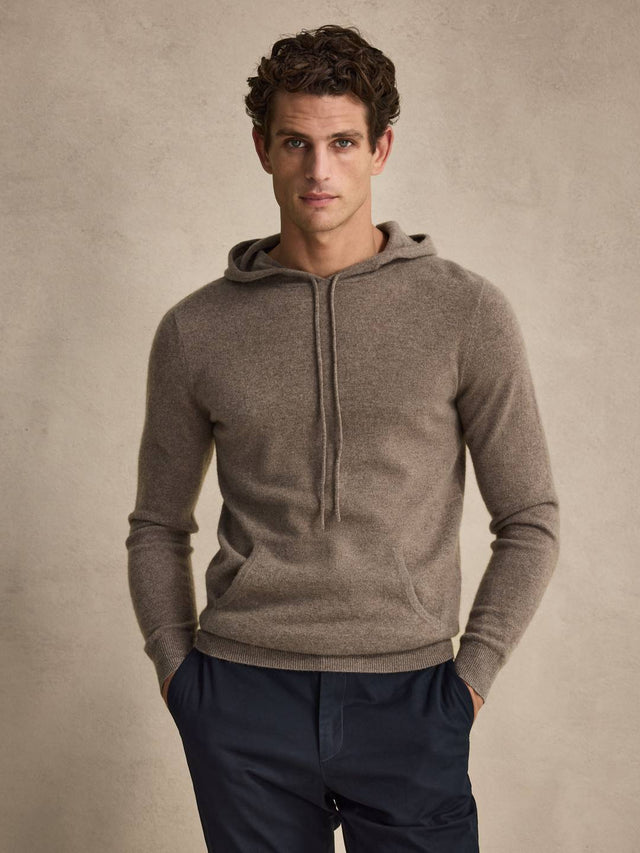 Brown Cashmere Hoodie