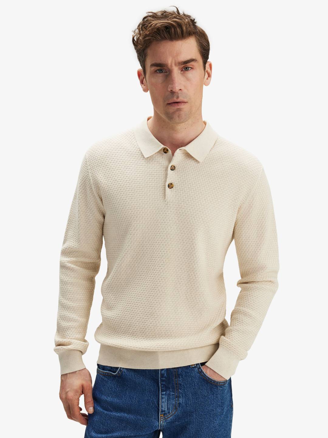 Cashmere Blend Polo Shirt
