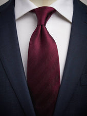 Burgundy Tie Herringbone