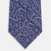Lilac Paisley Silk Tie
