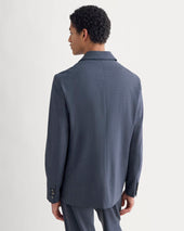 Tropical Wool Blazer | Heathered Navy