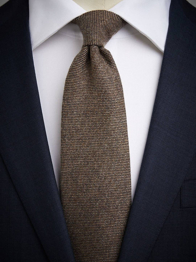 Brown Cashmere Tie