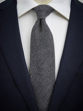 Grey Cashmere Tie