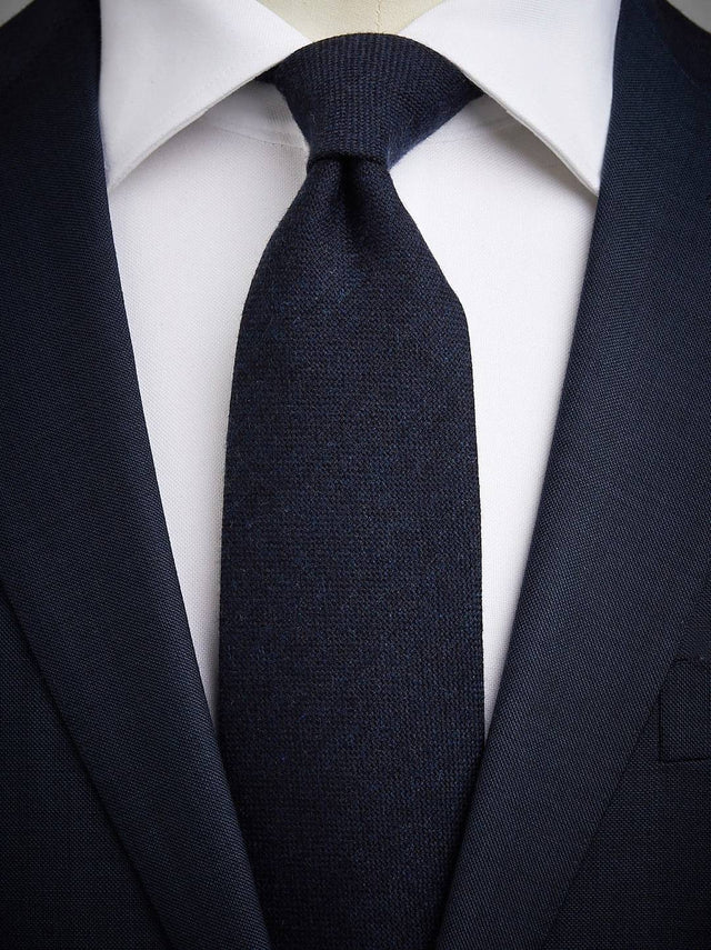 Dark Blue Cashmere Tie