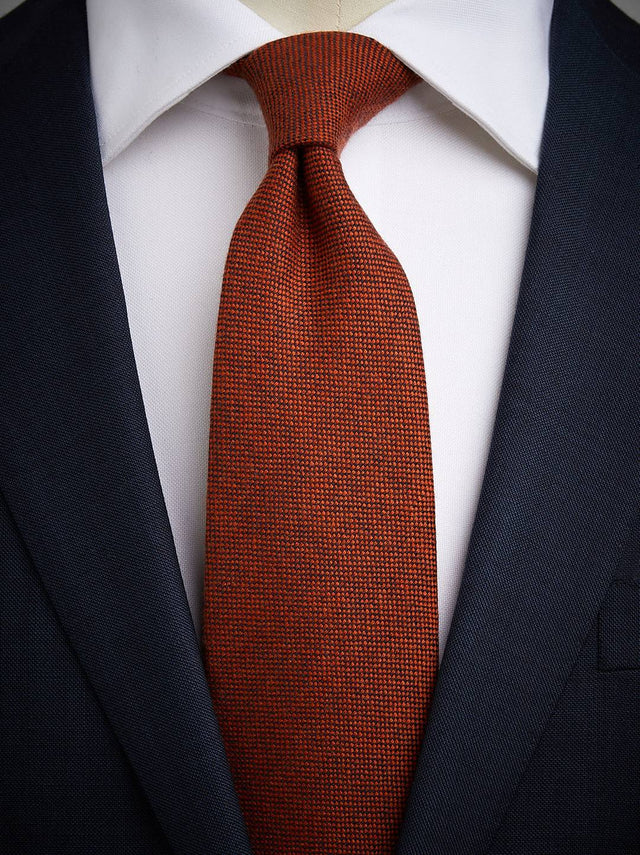 Orange Cashmere Tie