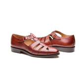 Gurkha Closed Toe Sandal Chestnut Rajputana Collection