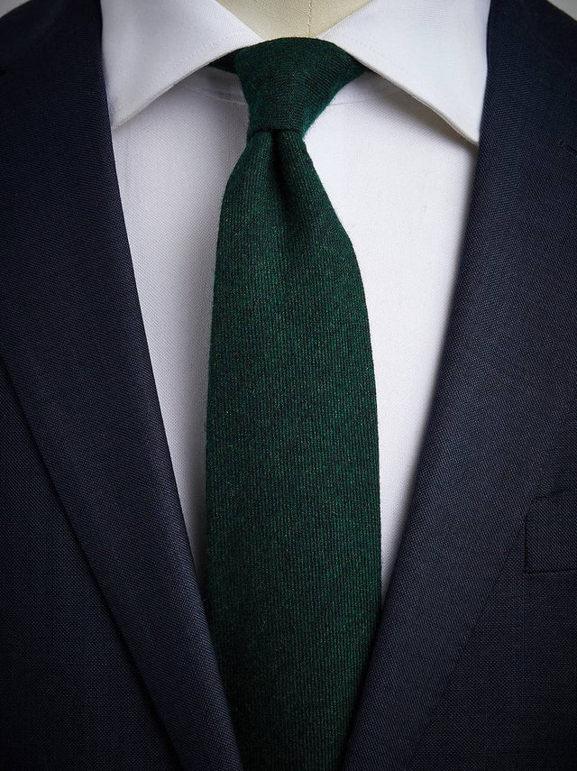Dark Green Cashmere Tie