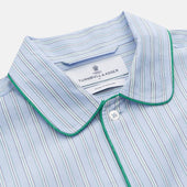 And Green Stripe Poplin Cotton Nightshirt