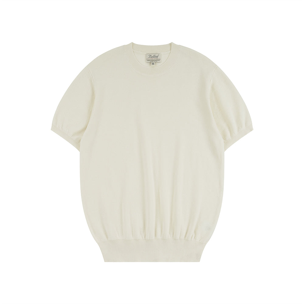 Essential Hard Twist Cotton Short Sleeve Knit