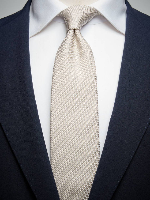 Light Beige Grenandine Tie