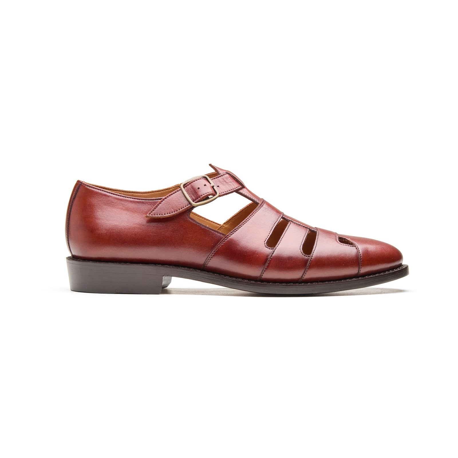 Gurkha Closed Toe Sandal Chestnut Rajputana Collection