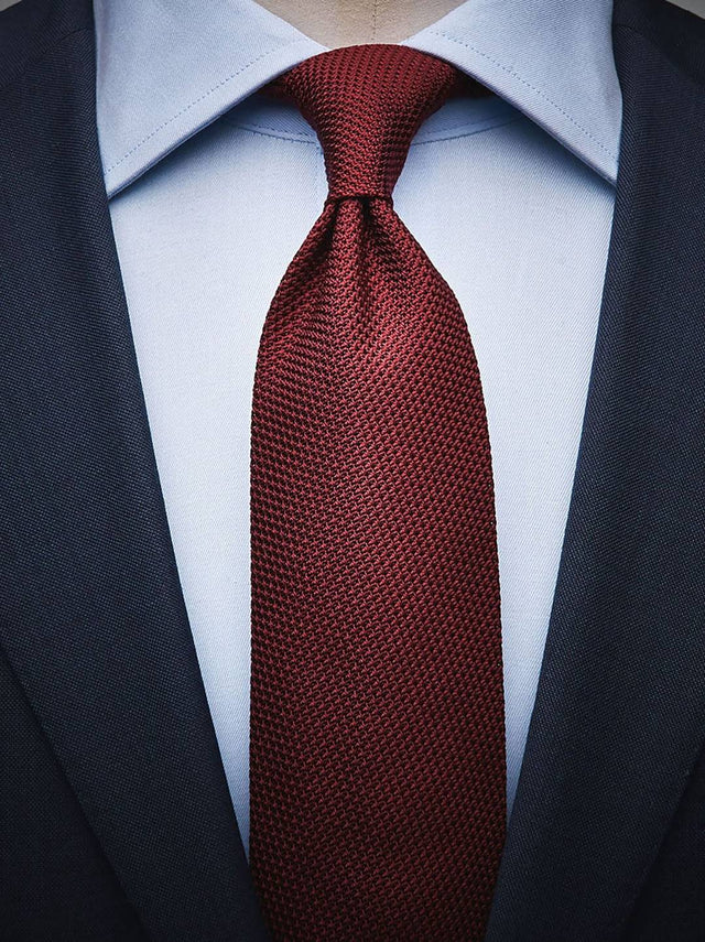 Burgundy Grenadine Tie