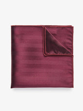 Burgundy Pocket Square Herringbone