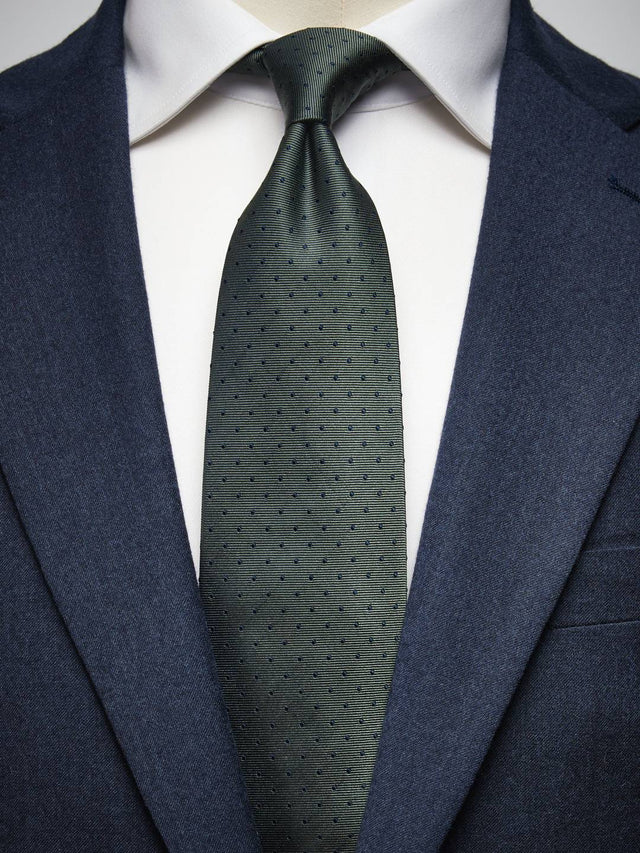 Olive Green Tie Dot