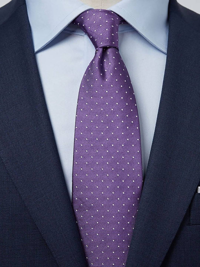 Purple Dot Tie
