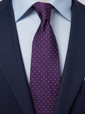 Dark Purple Dot Tie