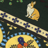 Animal Printed Wool Silk Scarf