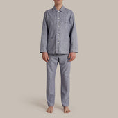 Soft Brushed Cotton Pyjama In Prince Of Wales Check Print In