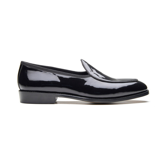 Jules, Belgian Loafer - Black Patent | Tuxedo Collection