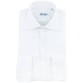 Smoking / Tuxedo Shirt - White - Marcella - Semi Spread