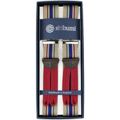 Elastic Barathea Braces - Beige / Navy