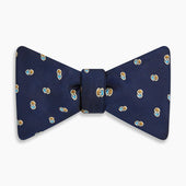 And Yellow Links Silk Bow Tie