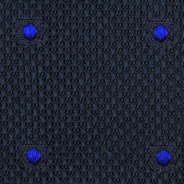 Dotted Grenadine / Garza Fina Bespoke Tie - Midnight / Royal