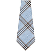 Harrisons Checked Wool Silk Linen Bespoke Tie