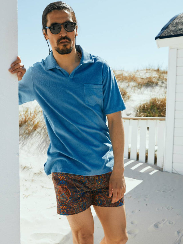 Blue Terry Polo