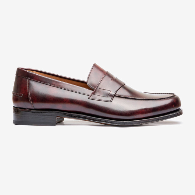 Moccasin - Burgundy Museum Calf - Armin Last