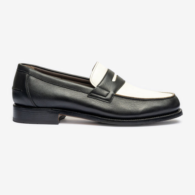 Spectator Loafer - Blanc & Noir Milled - Armin Last