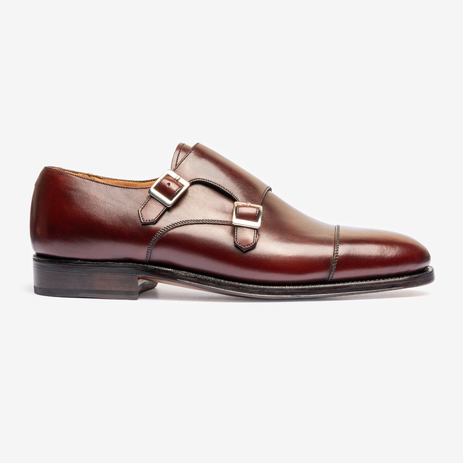 Double Monk - Burgundy - Zip Last