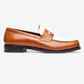 Spectator Loafer - Tan & Blanc Milled - Armin Last