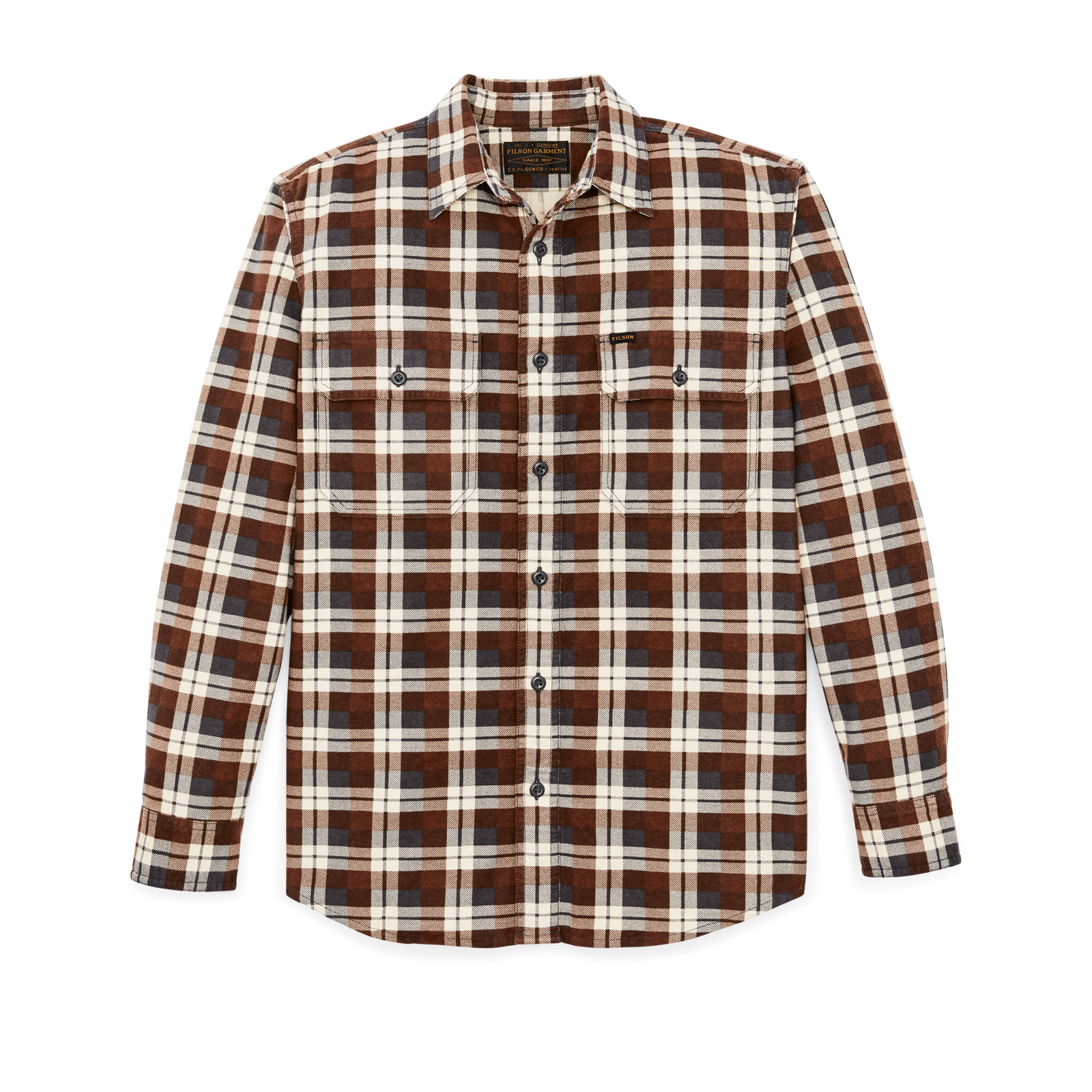 Field Flannel Shirt - Brown / Gray Plaid