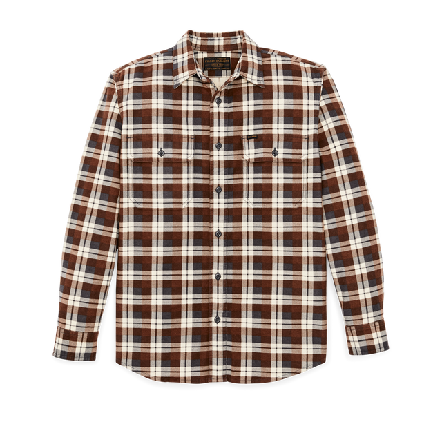 Field Flannel Shirt - Brown / Gray Plaid